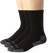 Carhartt Mens Socks 3 Pack All Season Midweight Cotton Crew Work Sock Sz L 6-12