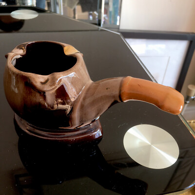 Vintage japanischer Aschenbecher in Pfeifenform Napco Geschenkartikel Mid Century Original Stab