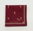 CLASSIC ART MEN FOOTBALL HANDKERCHIEF COTTON RED POCKET SQUARE 20" YOSHIE INABA