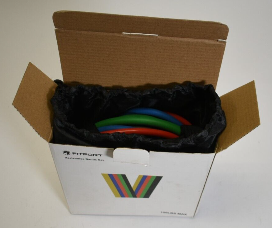 Fitfort Resistance Bands Set 5 Different Resistance Levels Stackable fitfort-resistance-bands-set-5-different-resistance-levels-stackable