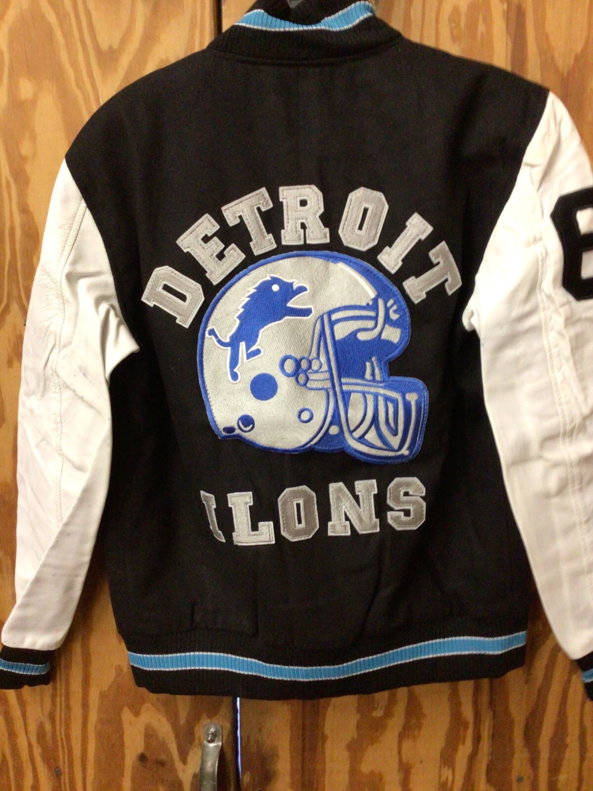 Beverly Hills Cop Axel Foley Detroit Lions Vintage Letterman Jacket M