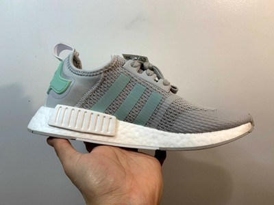 Adidas Originals NMD Blush R1 tamanho 9.5 (cinza/Blush Verde/Branco) FV9152  | eBay