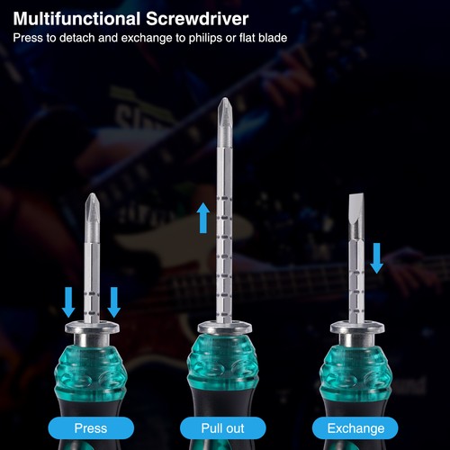 31p Guitar Care Kit Luthier Tools Setup Repair Maintenance Tools Full Set - Picture 8 of 8