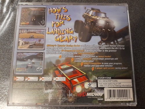 4 wheel thunder sega dreamcast complet en boite et notice CIB NTSC USA 🇺🇲 - Photo 4/6