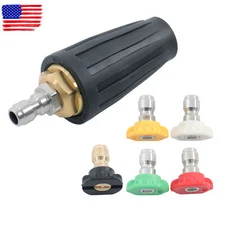 Rotating High Pressure Turbine Nozzle Set with 5 Spray Nozzles 1/4 inch 3600 PSI