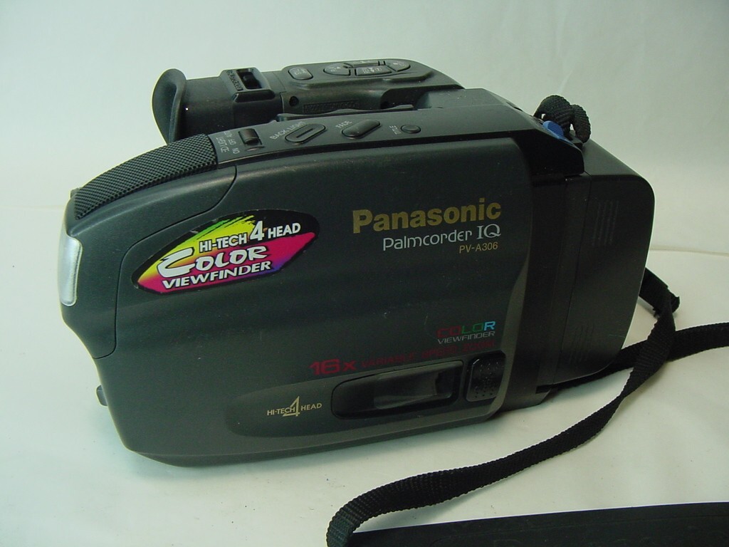 PANASONIC PALMCORDER IQ PV-A306 CAMCORDER WITH BATTERY | eBay