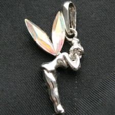Disney Tinkerbell Charm with Aurora Borealis Rhinestone Wings