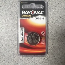 Rayovac CR2016 Lithium Battery KECR2016-1G, 3V- NEW