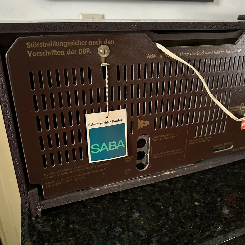 SABA KONSTANZ STEREO KN E VINTAGE AM/SW/FM STEREO TABLETOP RECEIVER - Bild 3 von 4