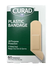 Curad Bandages PLASTIC 3/4 in x 3 inch ONE SIZE 60ct
