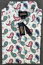 Cremieux Big  Tall Men  s Short Sleeve Shirt Electric Paisley NWT