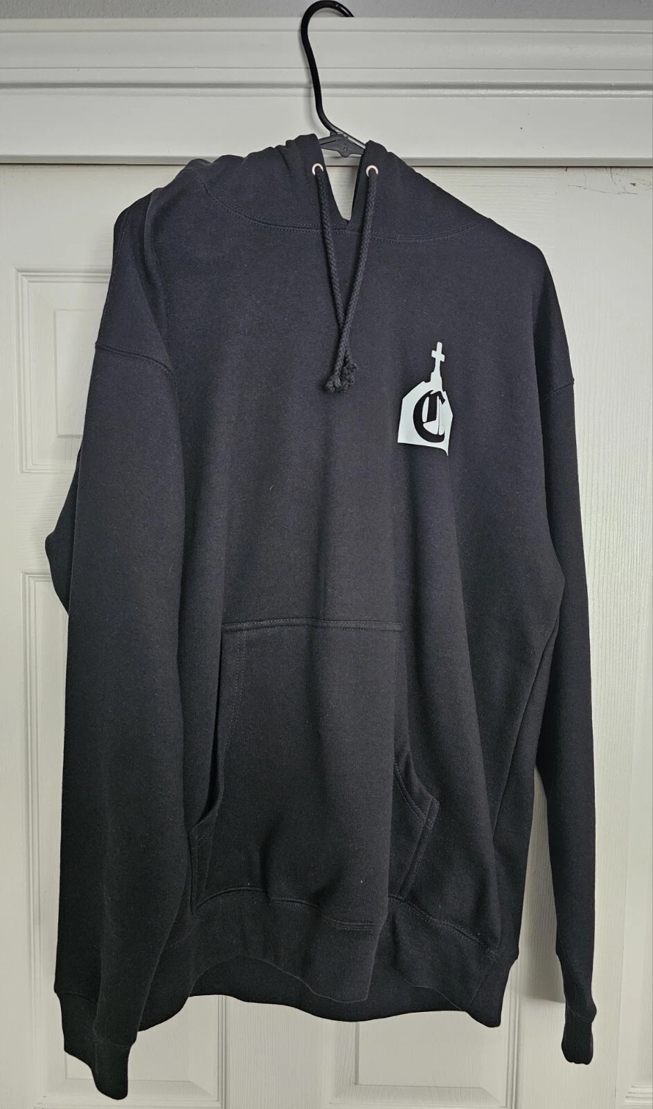 VETEMENTS Felpa con cappuccio Broken Street Abbigliamento Chillin nera taglia L