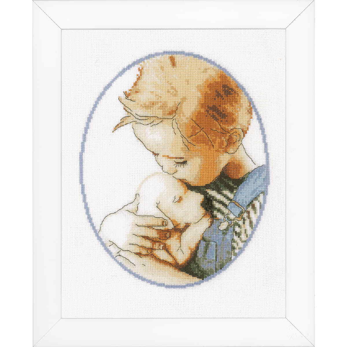 Vervaco counted cross stitch kit ""Best friends"", 21x26cm, DIY