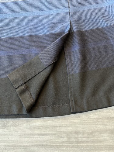Roz & Ali Pencil Skirt Womens Size 14 Blue Striped Career Wear Professional - Picture 4 of 16