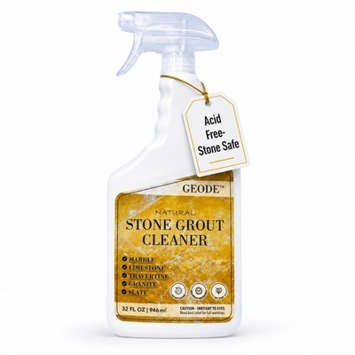 Natural Stone Grout Cleaner for tile floors - non-damaging, deep cleaner safe...