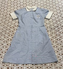 Vtg blue nurses uniform Dress 40s - 60s era St. Joseph Hospital Tacoma As Is Sz