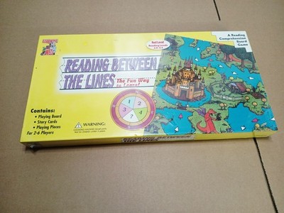 2004 Learning Well READING BETWEEN THE LINES BOARD GAME - R.Comprehension game