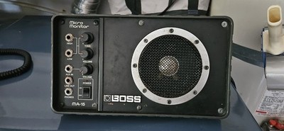 Nice 80s Boss Roland Monitor MA-15 Guitar Amp Microphone 22W Japan Vintage!