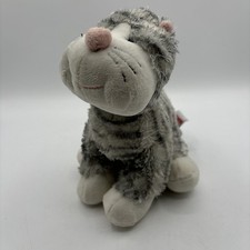 Webkinz Ganz Cheeky Cat Sterling Gray Stripe HM496 No Code Great Condition