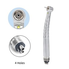 4 Hole Dental Self Generator LED High Speed Handpiece 4 Water Spray Push Button
