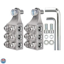 12-Way Battery Terminal Connectors Fits up to 4/0 AWG Cables M8 Car Batte...