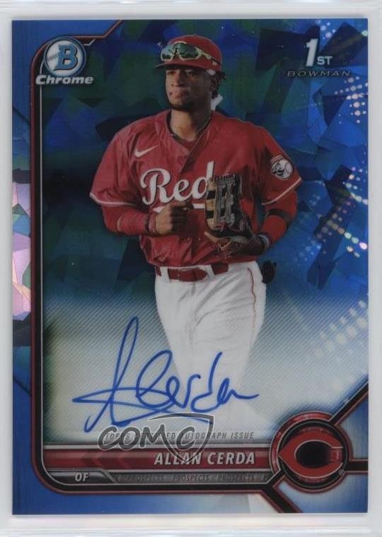 2022 Bowman Sapphire Chrome Prospects Allan Cerda #BSPA-AC Auto 0q4s