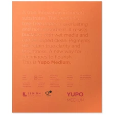 Yupo Synthetic Watercolor Paper Pad 11x14 Inches 10 Sheets Bright White