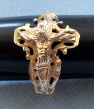 14K Gold Jesus Crucifix Ring