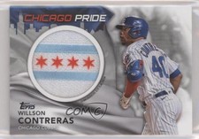 2022 Topps Series 1 City Flag Commemorative Relics Willson Contreras Patch 02v3
