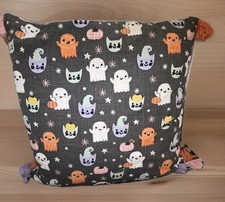 Cuscino fantasma con perline Halloween grande con nappe