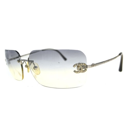 Chanel Sunglasses Eyewear Black Rhinestone Small Good 62□17 L5859219 NQ03724