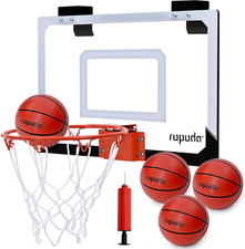 Indoor Basketball Hoop, Mini Hoop with Remote Controll, 7 LED Lights, 3 Modes Sc