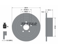 2X Textar Bremsscheibe Hinterachse 274Mm
