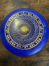 Vintage IMPERIAL All Pro 180 Championship Flying Disc Frisbee BLUE  GOLD