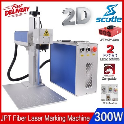 Scotle 300W JPT MOPA M7 Fiber Laser Marking Machine Metal Color Marker Engraver