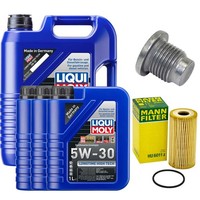 MotoröL Filter Set 5W-30 Liqui Moly 8 Liter + Schraube FüR Opel Movano B Vivaro