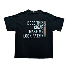 Asylum 13 70 x 7 Cigars Two Sided Graphic Shirt Mens Size XXL Smoking Tobacco