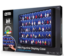 Minifiguren Vitrine Display Case mit LED Licht für LEGO® 5 Ebenen bis 80 Figuren