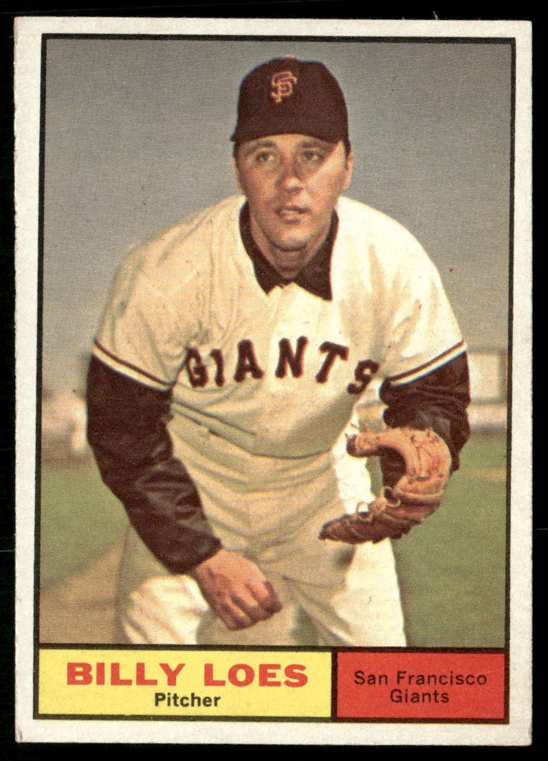 Billy Loes 1961 Topps #237 San Francisco Giants VG+