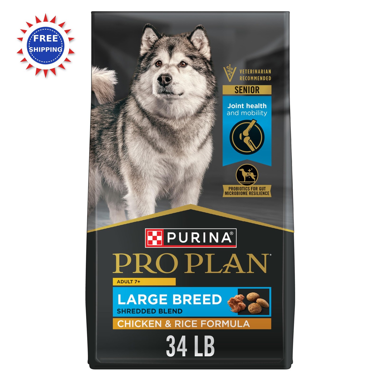 Purina Pro Plan Large Breed Adult 7 Plus Shredded Blend Chic