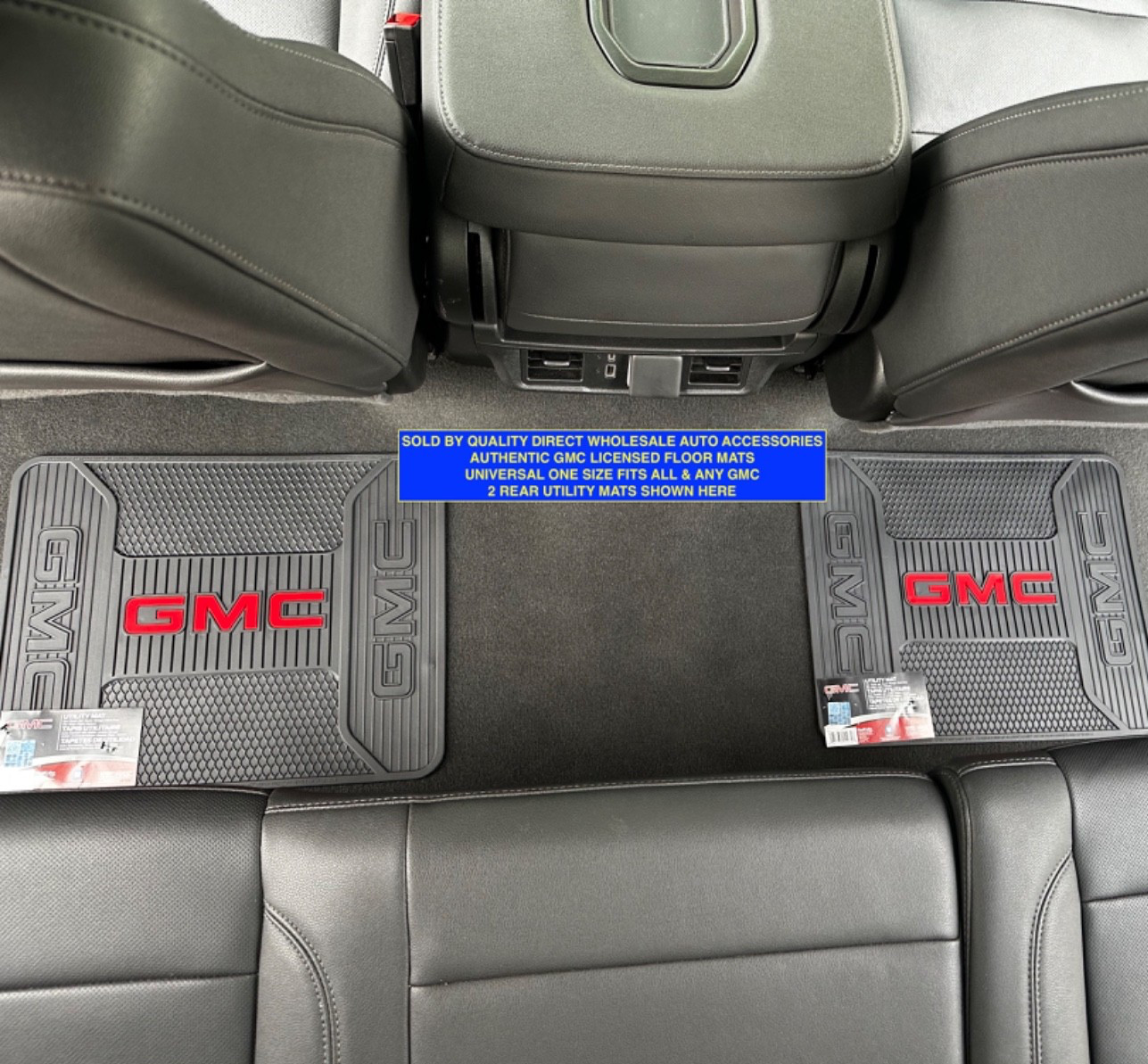 SET of 5 GMC Floor Mats & STEERING WHEEL COVER All Weather Authentic GM BEST