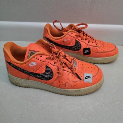Nike Air Force 1 Low  Just Do It    Orange Colorway 2018 AR7719-800 Us8