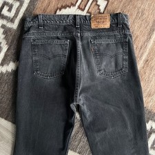 Levi's 505 Orange Tab Vintage Jeans W38 L32 schwarz hergestellt in den USA Pa...