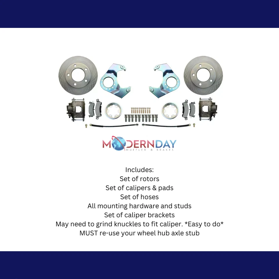 Kit de conversión de freno de disco delantero de eje para DANA 30, 44, 25, 27 DBK5EDF Foto 3 de 4