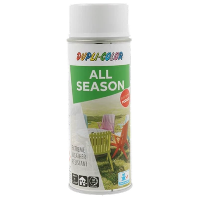 DUPLI-COLOR Bombe de peinture - Extra robuste - Blanc - RAL 9003 - Brillant - Tous supports