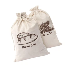 Augshy Bread Bag, 2 Pieces Linen Bread Bags for Homemade Bread Container, 17....