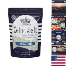 Mineral-Rich Extra Fine French Sea Salt - 8.81oz Organic for Flavor  Hydration