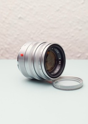 Leica Summicron 50mm F2 V5 Silver Chrome M Mount Objektiv mit Kappen RAR *TOP*