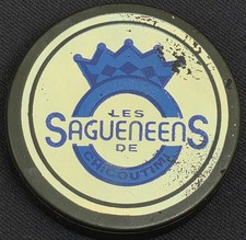 1980's - CHICOUTIMI SAGUENEENS - QMJHL - GAME USED HOCKEY PUCK - ORIGINAL