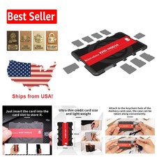 KHD Slim Memory Card Storage Case 10 Slots for TF MicroSD Cards, Easy Carry